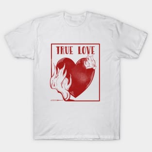 Burning valentines day card T-Shirt